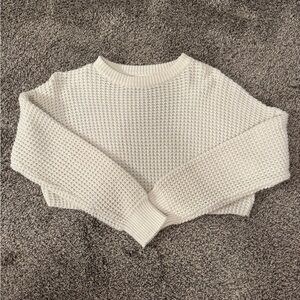 Missguided Cropped Cream Sweater